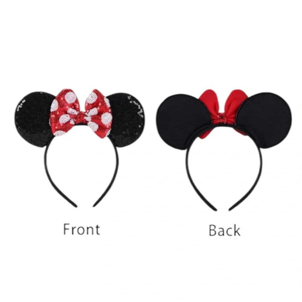 Minnie Mouse Ears Sequin Headband